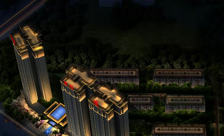 清泉壩A-02-03地塊項(xiàng)目建筑亮化設(shè)計(jì)夜景照明設(shè)計(jì)